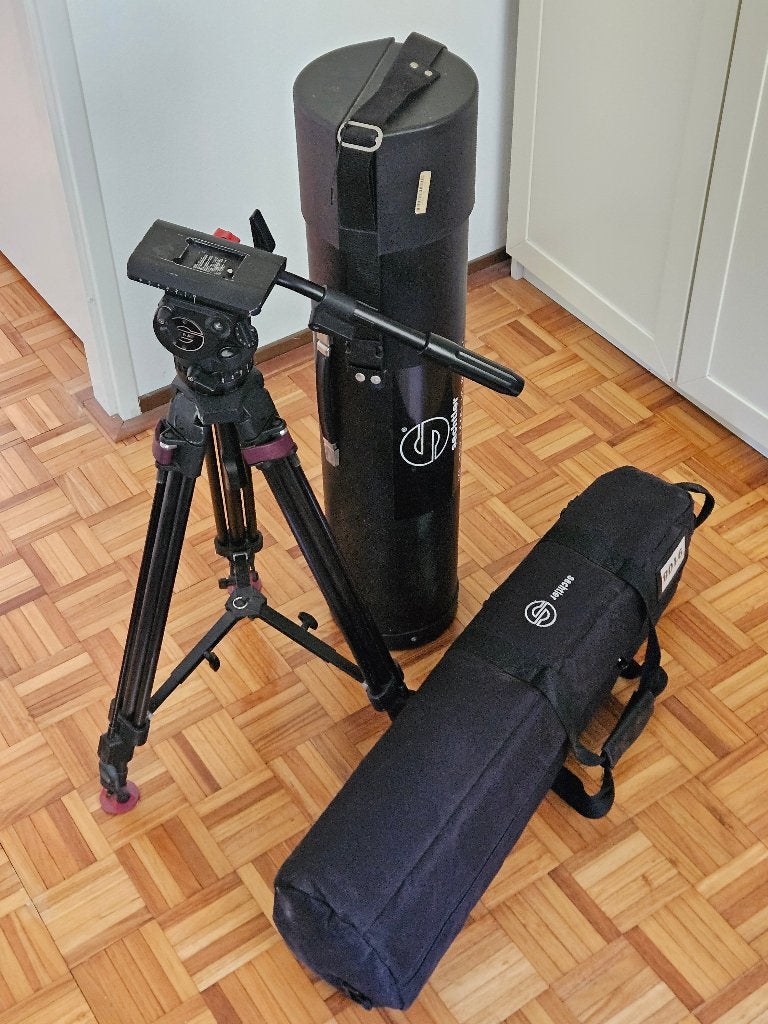 Sachtler system 6 SB SL MCF2 (carbon!) met DV6 SB fluidhead, Overige merken, Statief, Ophalen, Zo goed als nieuw