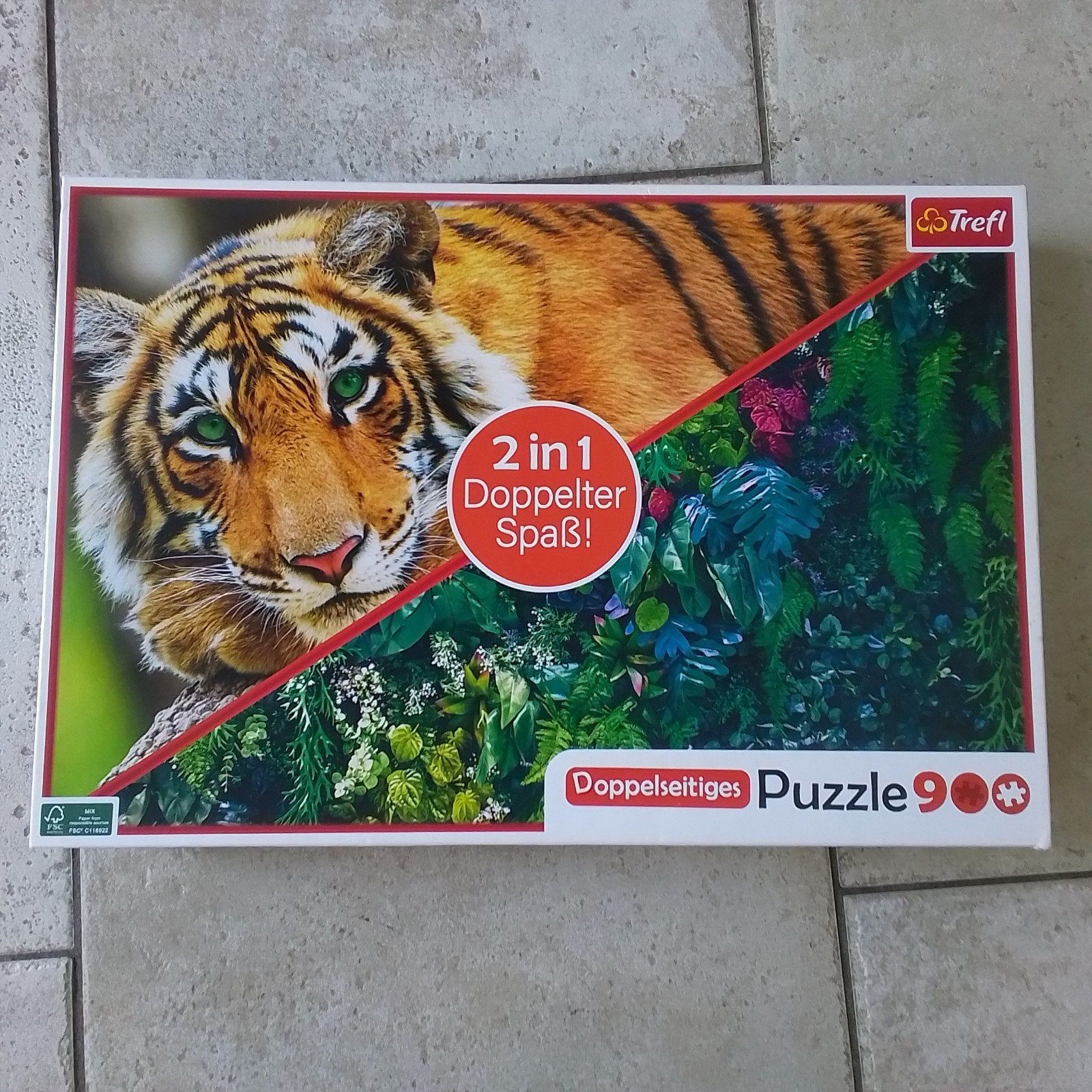 Dubbelzijdige puzzel 900 stukjes, Hobby en Vrije tijd, Ophalen, 500 t/m 1500 stukjes, Zo goed als nieuw