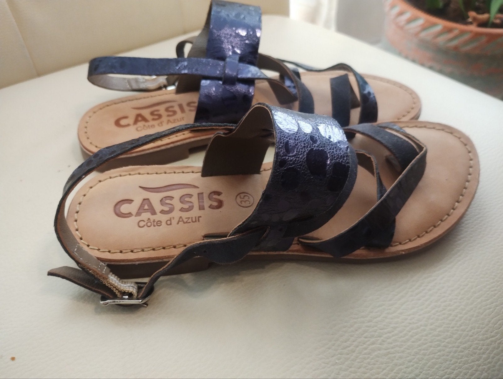 Cassis Côte d'Azur Sandalen Maat 35, Kleding | Dames, Cassis Côte d'Azur, Blauw, Nieuw, Sandalen of Muiltjes
