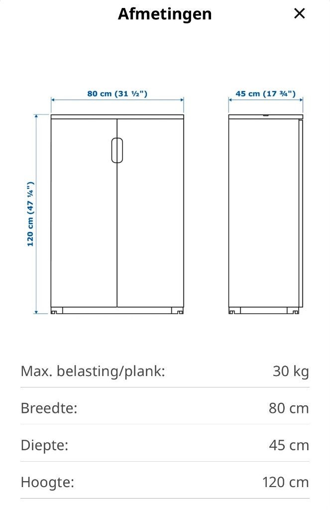 Ikea Kast Galant (2 Stuks), Huis en Inrichting, Kasten | Boekenkasten, Ophalen, Met deur(en), 100 tot 150 cm, 50 tot 100 cm