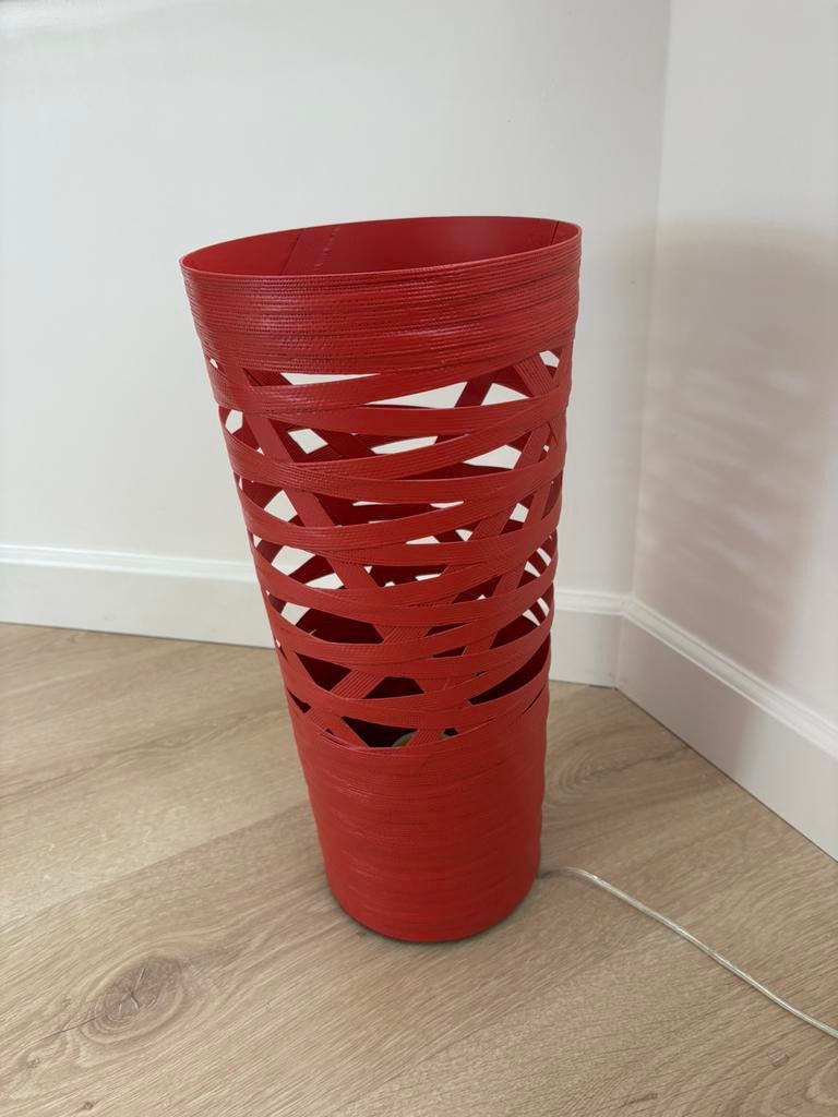 Foscarini Tress rode designlamp 44 cm zgan, Ophalen of Verzenden, Zo goed als nieuw, Minder dan 50 cm