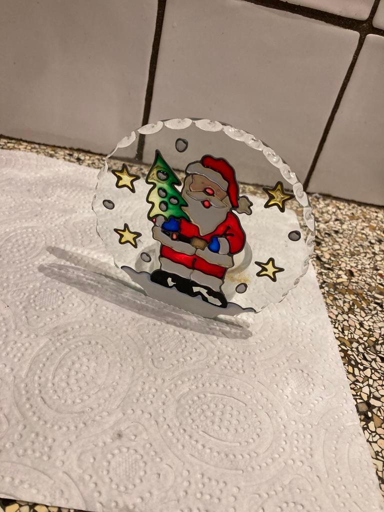 Leuke kandelaar kerst, Ophalen of Verzenden, Zo goed als nieuw