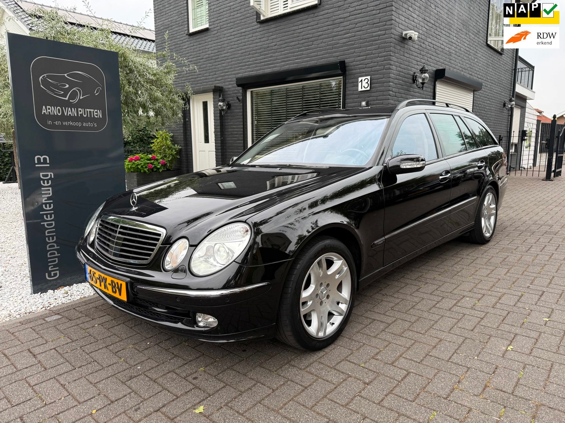 Mercedes-Benz E-klasse Combi 500 Avantgarde 4-Matic Designo, Automaat, Gebruikt, 8 cilinders, Zwart