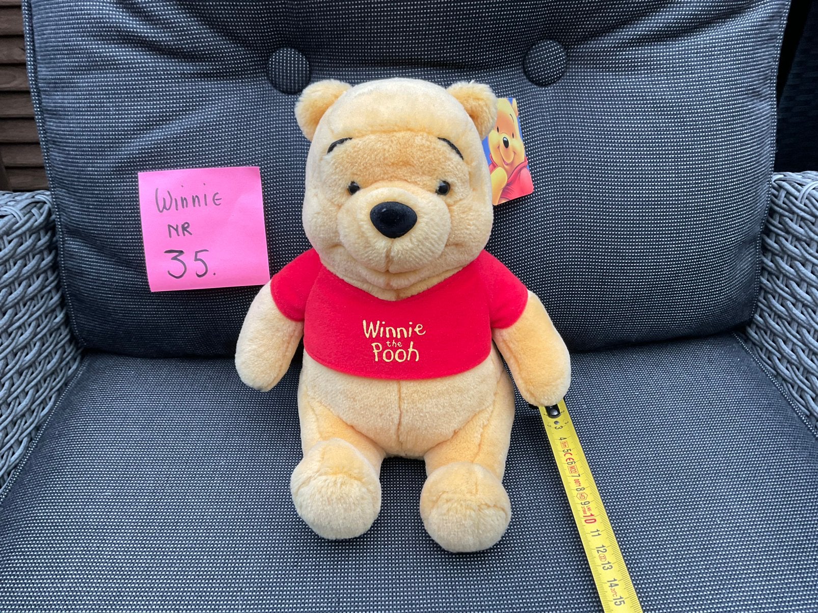 Nieuwe Disney Winnie rhe Pooh knuffel met kaartje, Ophalen, Winnie de Poeh of vrienden, Nieuw, Knuffel