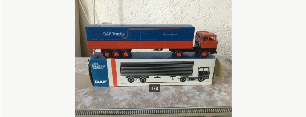 Nieuw: 1:50 Lion-Car DAF 2800 Truck met Trailer., Ophalen, Nieuw, Bus of Vrachtwagen, Lion Toys