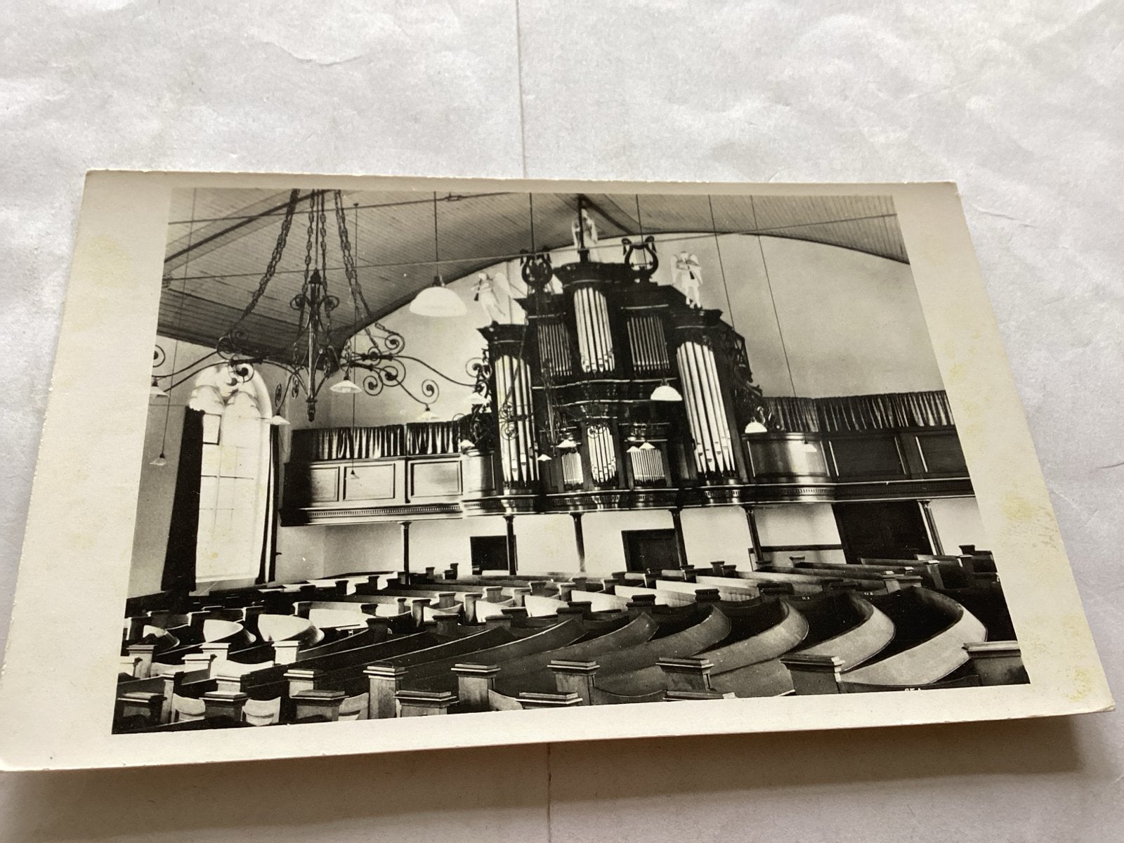 Ansichtkaart Hervormde Kerk Vaassen met orgel, Ophalen of Verzenden, 1940 tot 1960, Ongelopen, Gelderland