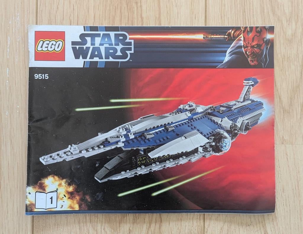 LEGO Star Wars - The Malevolence 9515 instructieboekjes, Gebruikt, Star Wars, Lego, Accessoire