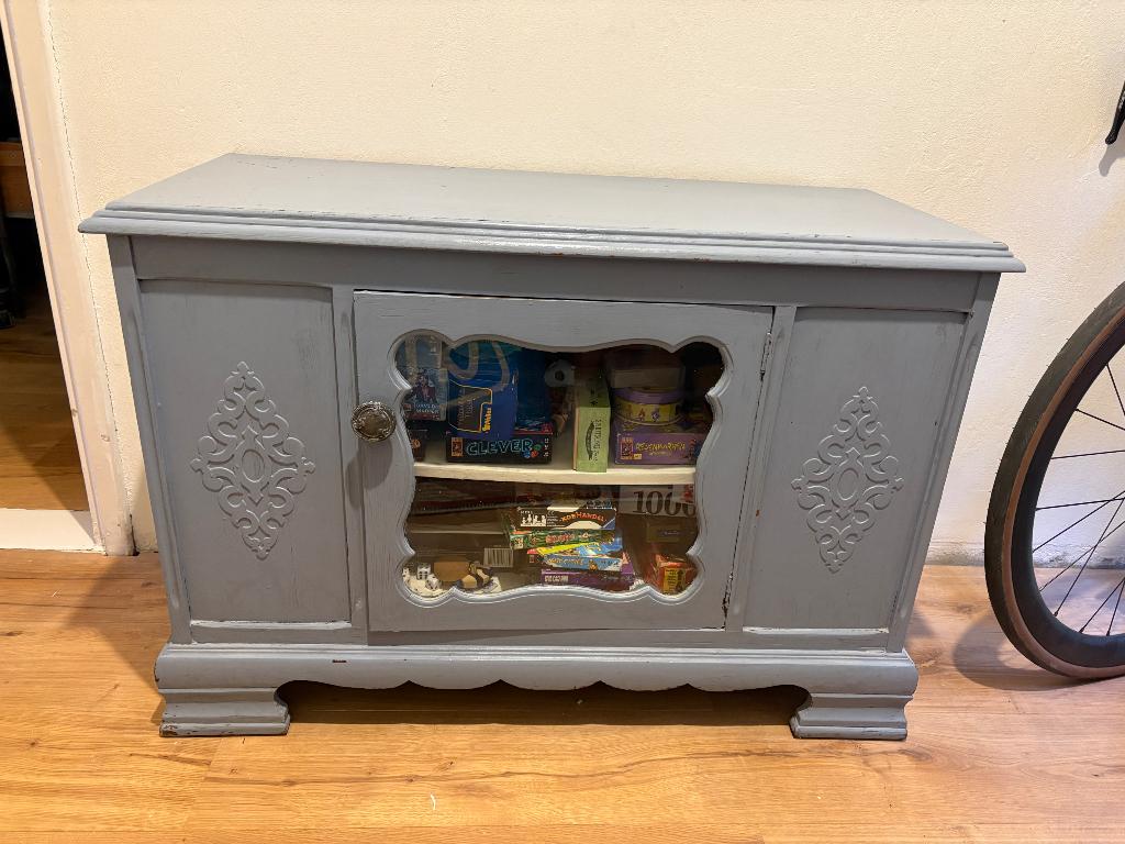 Vintage kast, Ophalen, Met deur(en), Vintage, 50 tot 100 cm