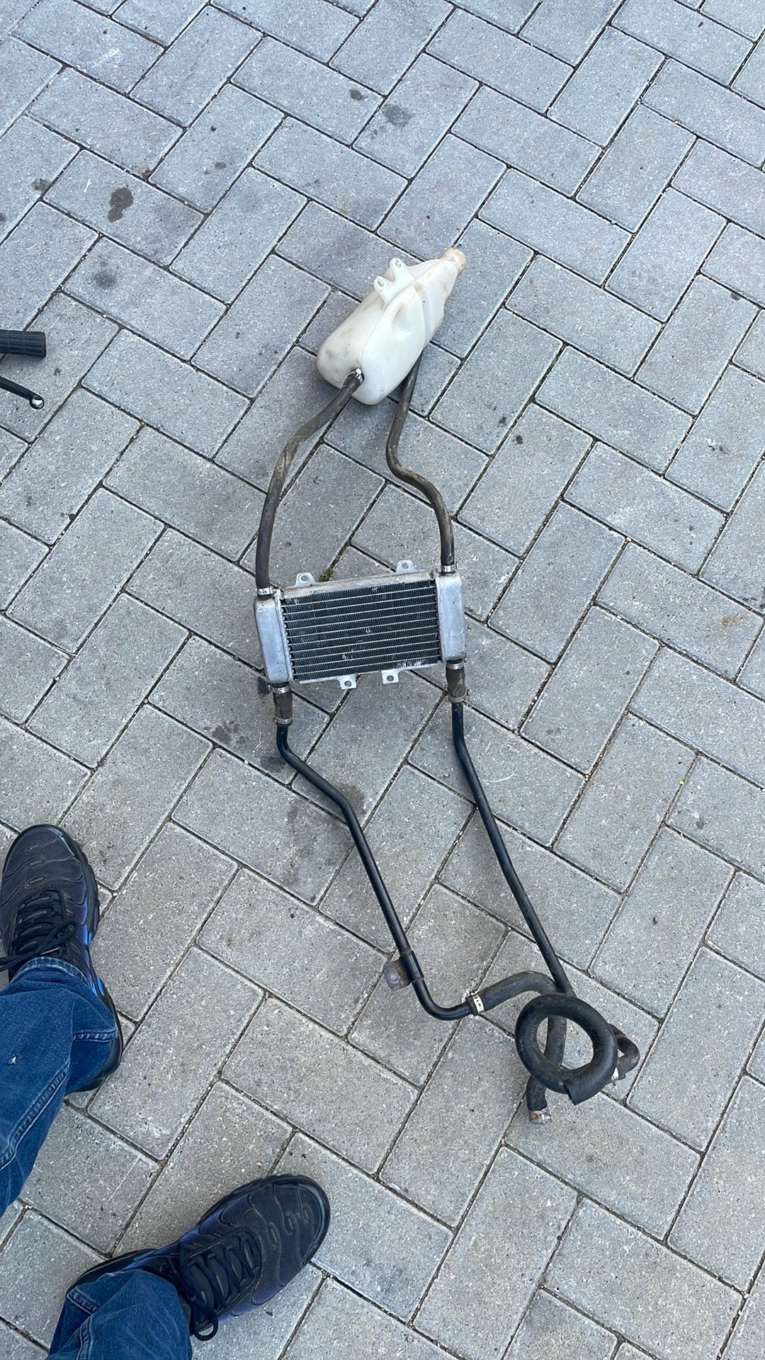Gilera runner koelsysteem radiator met slangen en tankjw, Pia, Overige typen, Ophalen of Verzenden, Zo goed als nieuw