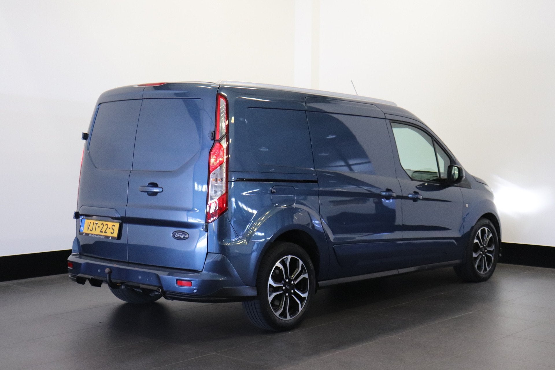Ford Transit Connect 1.5 EcoBlue L2 120PK Automaat Limited E, Gebruikt, 4 cilinders, Blauw, Leder en Stof