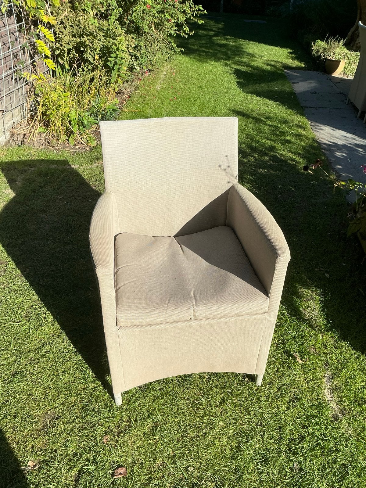 Luxe tuinstoelen (6 stuks) - Comfortabel en stijlvol, Ophalen, Gebruikt, Overige materialen