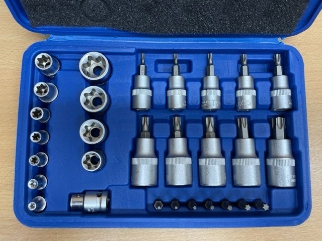 Torx bits en doppenset WorkPlus 29 dlg., Eddiys, Espel, Nieuw, Info@eddiys.eu