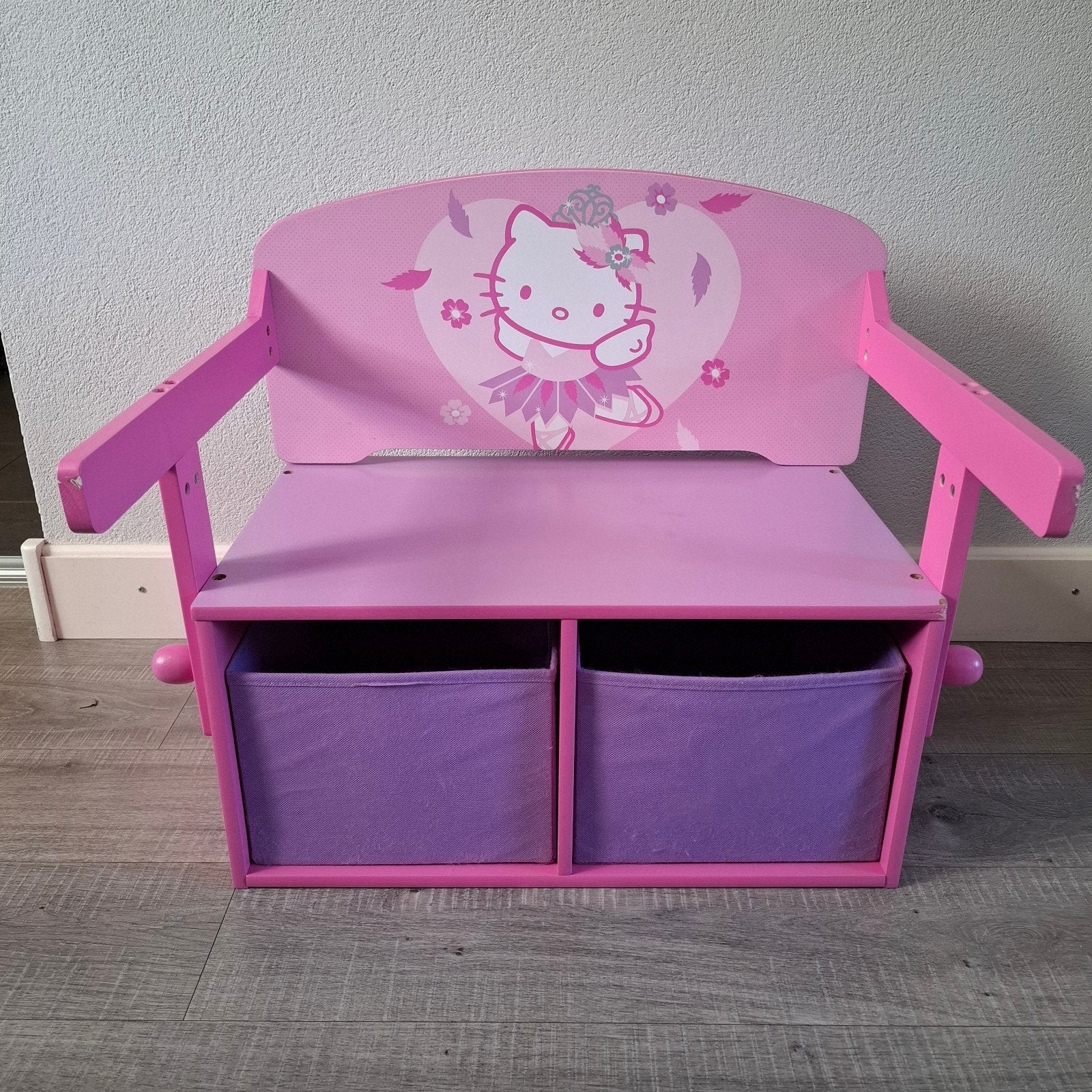 Hello Kitty bankje / schoolbankje., Ophalen of Verzenden, Gebruikt