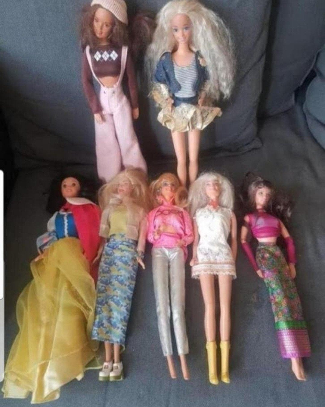 7 mattel barbies., Ophalen of Verzenden, Gebruikt, Pop