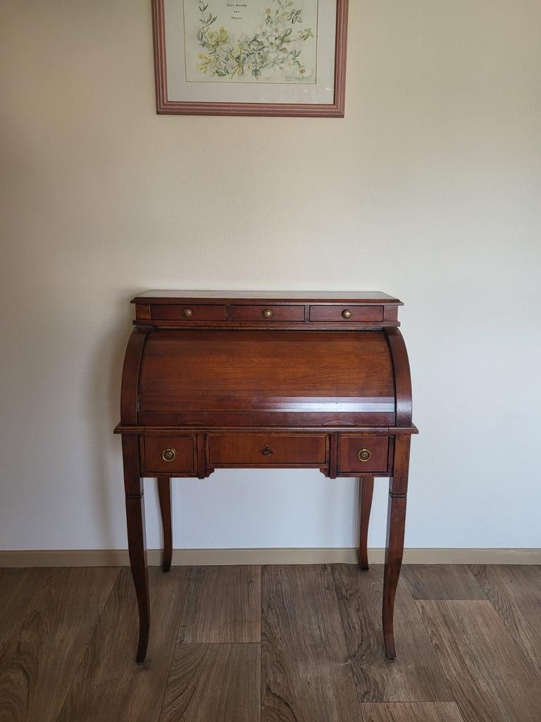 Prachtige roltop secretaire empire details, Ophalen, Zo goed als nieuw