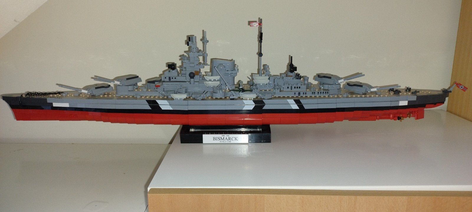 Cobi Bismarck slagschip schaal 1:300 - Lego compatibel, Ophalen, Zo goed als nieuw, Overige merken