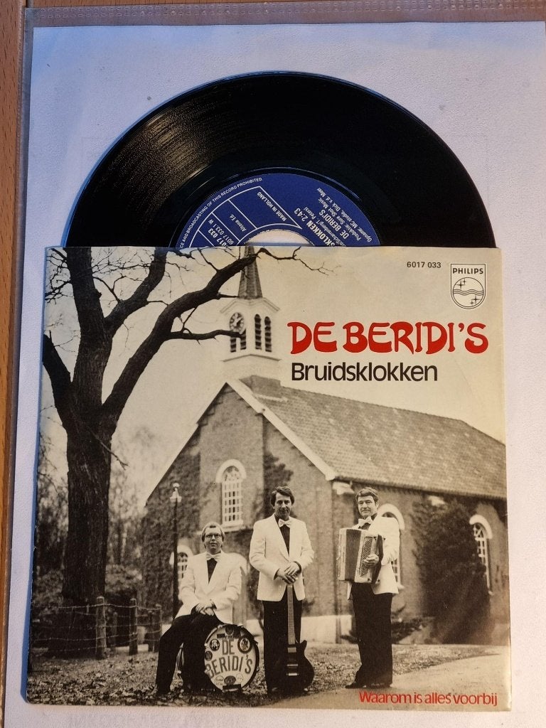 single De Beridi's BRUIDSKLOKKEN Prachtige plaat uit 1980, 7 inch, Ophalen of Verzenden, Zo goed als nieuw, Nederlandstalig