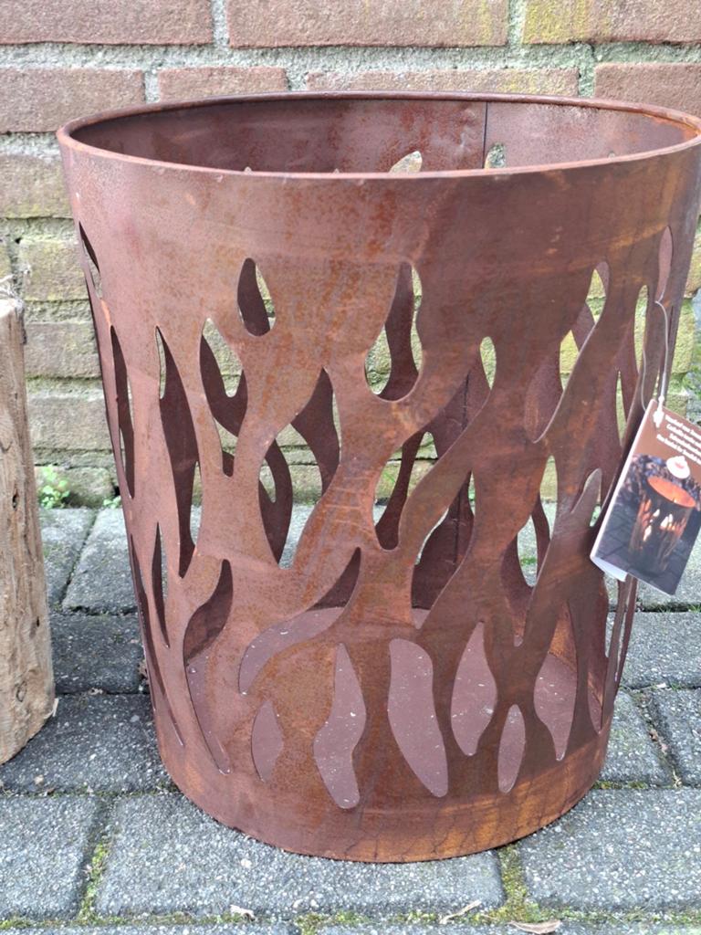 Cortenstalen Vuurkorf met Gratis Houtblok en Marshmallows, Ophalen, Nieuw, Vuurkorf