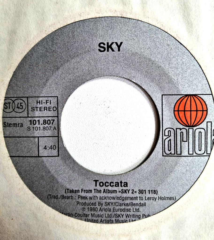 7"/SINGLE  SKY - Toccata, Ophalen of Verzenden, Gebruikt, Pop