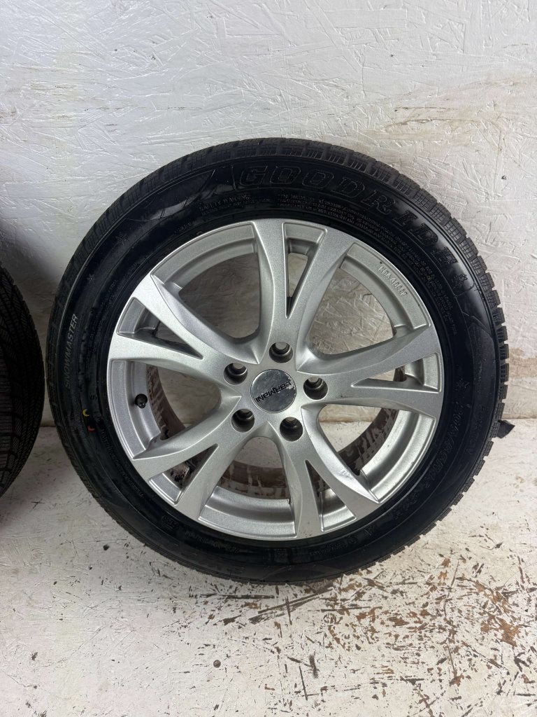 Volkswagen Golf Caddy Audi A3 Seat Leon velgen 16" 5x112 set, Niet ingevuld, Gebruikt, 16 inch, Banden en Velgen