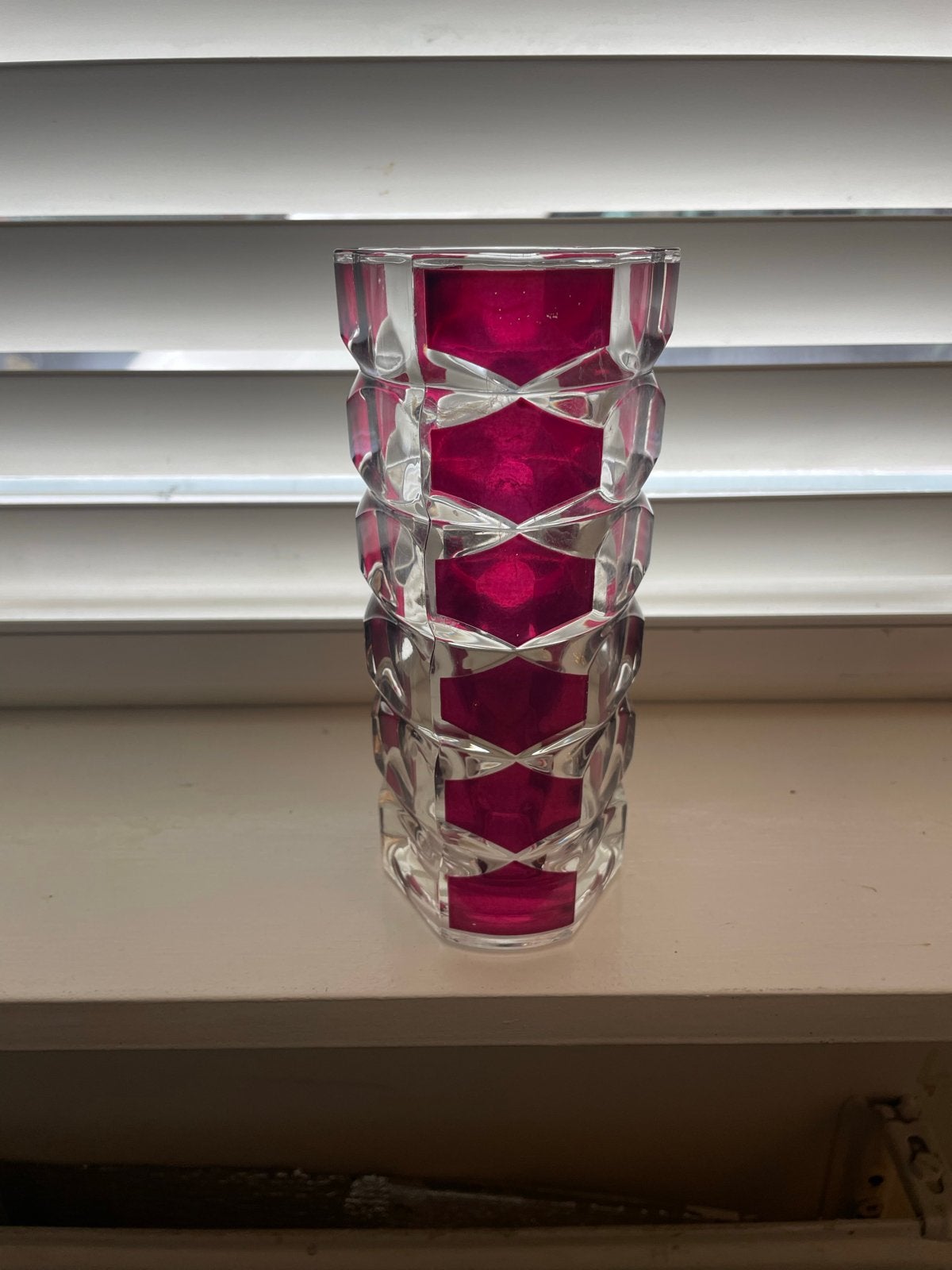 Luminarc Windsor Rubis vaas. Jaren 70, Ophalen of Verzenden