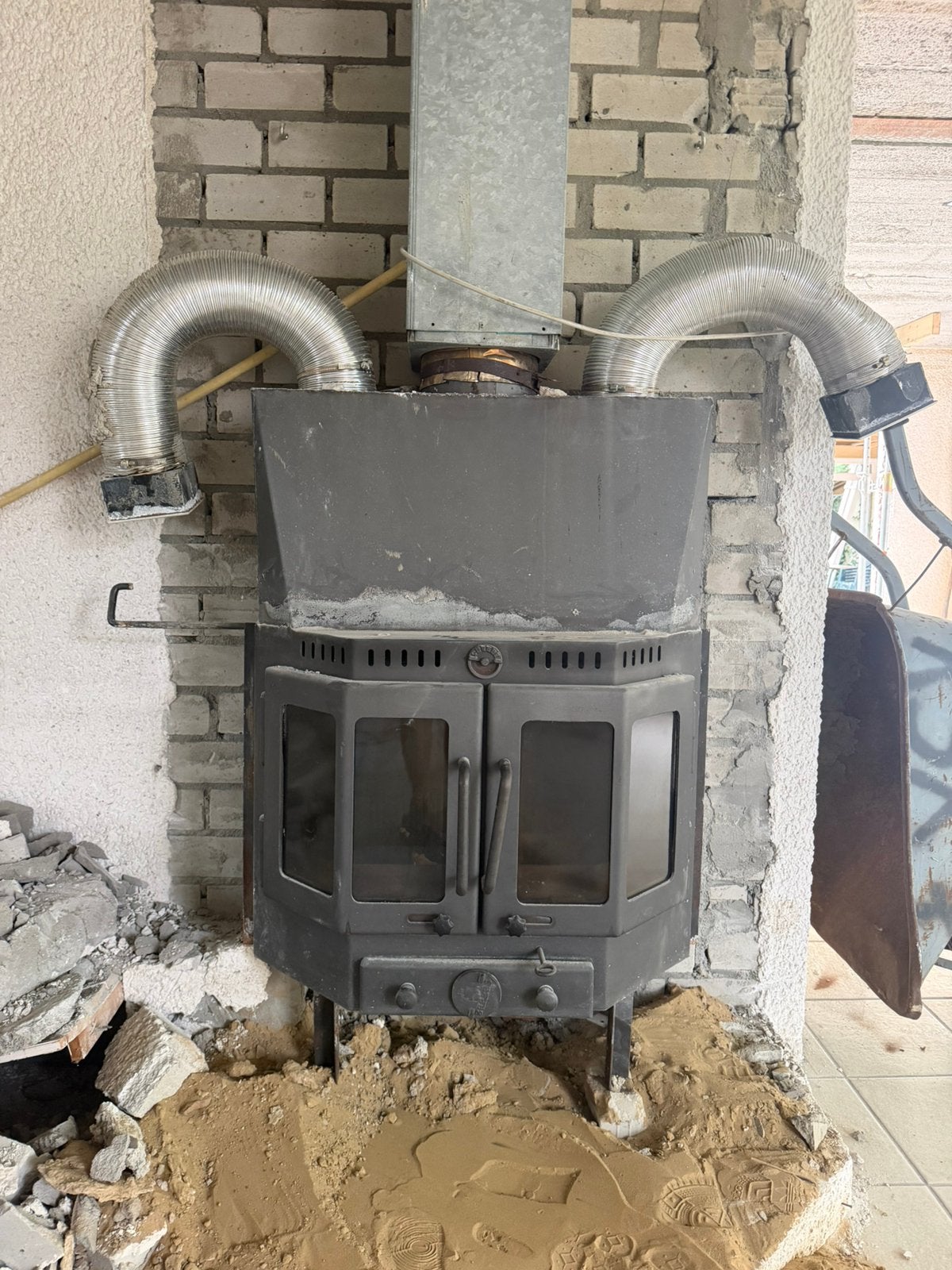 Inbouw kachel, Ophalen, Gebruikt, Houtkachel, Inbouw
