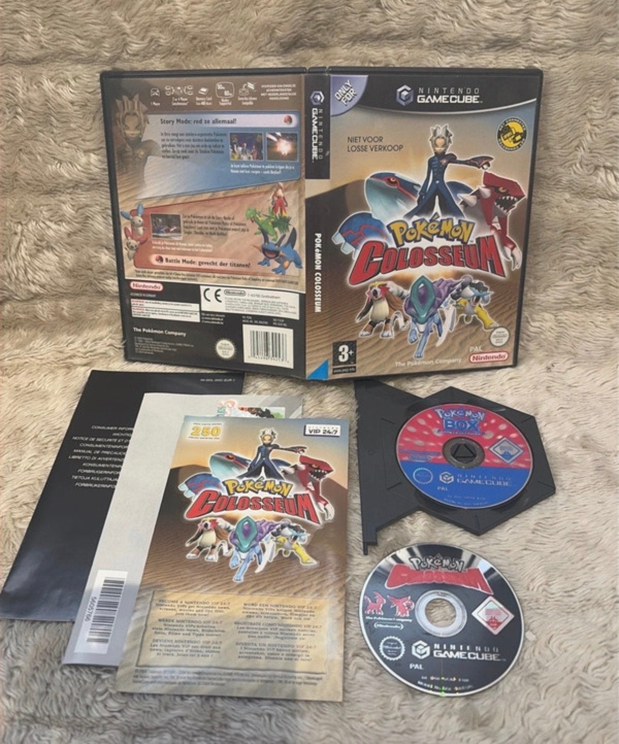 Pokémon Colosseum + Pokémon Box: Ruby & Sapphire GameCube, 1 speler, Eén computer, Ophalen of Verzenden, Zo goed als nieuw