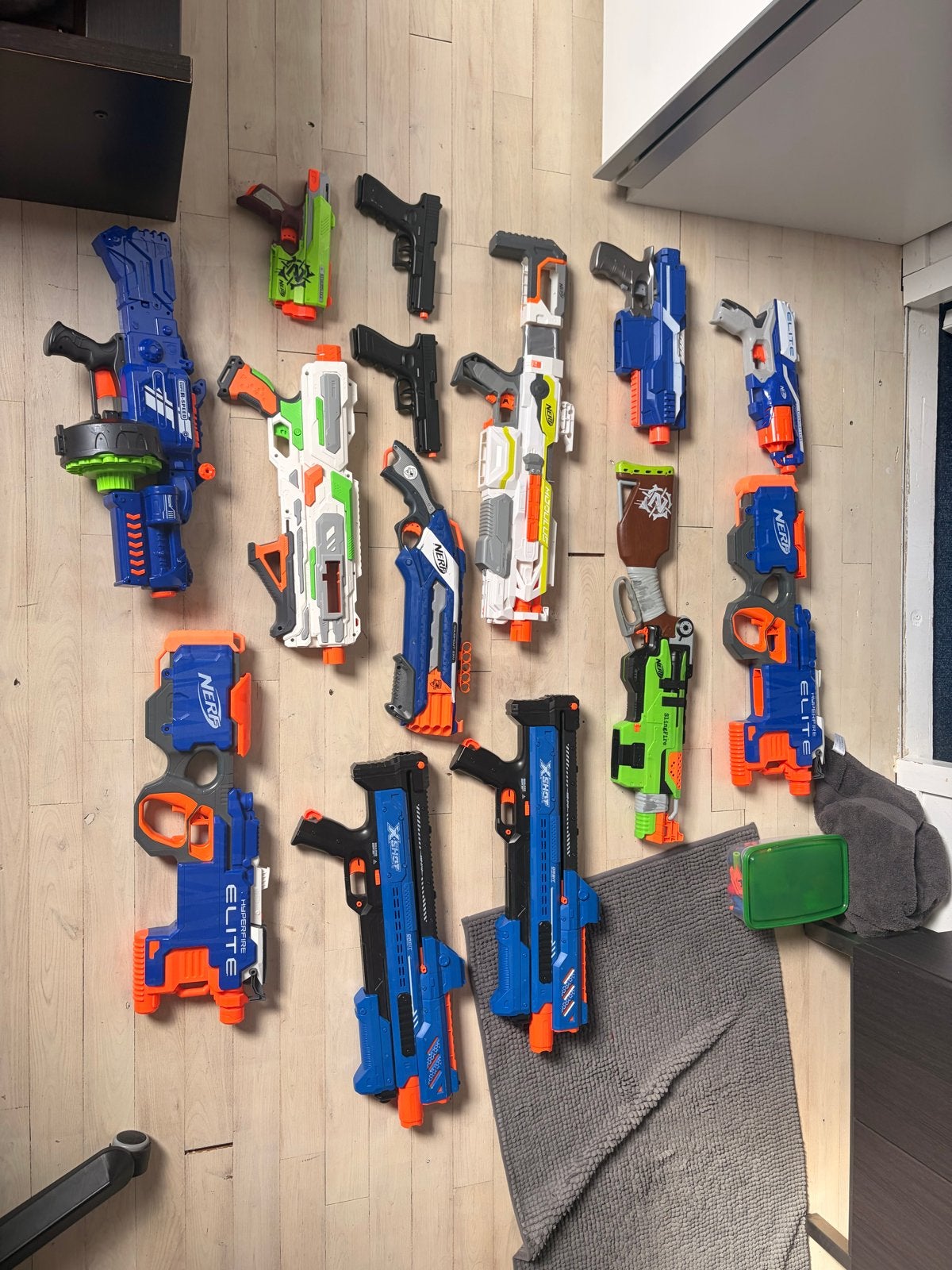 Grote Nerf Blaster Collectie met Accessoires, Ophalen, Gebruikt, Jongen of Meisje