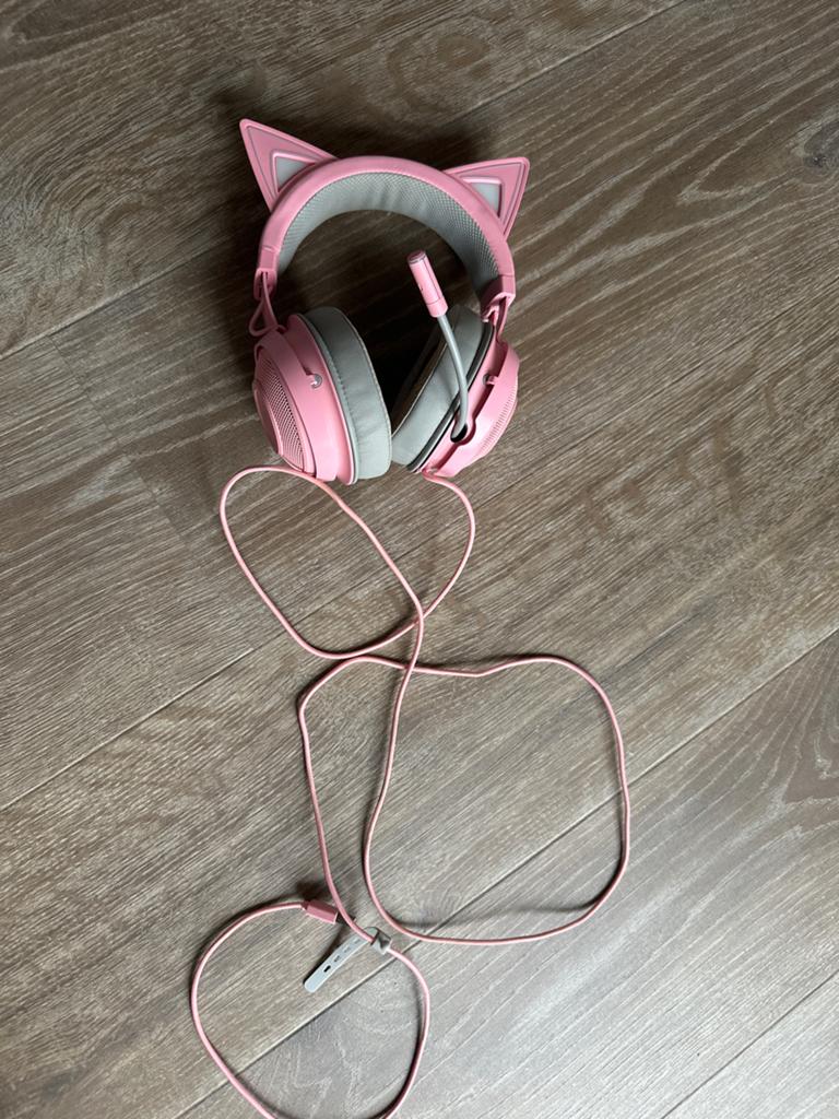 Roze Razer Kraken Kitty Edition Gaming Headset, Audio, Tv en Foto, Koptelefoons, Ophalen of Verzenden, Gebruikt, Overige merken