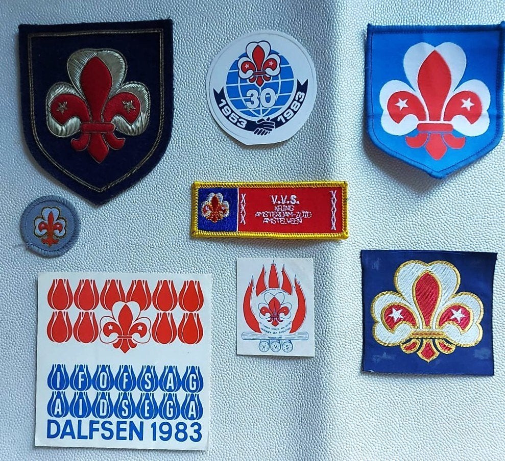 scouting collectie VVS - IFOFSAG badges.stikkers, Verzamelen, Ophalen of Verzenden, Zo goed als nieuw, Embleem, Speld of Insigne