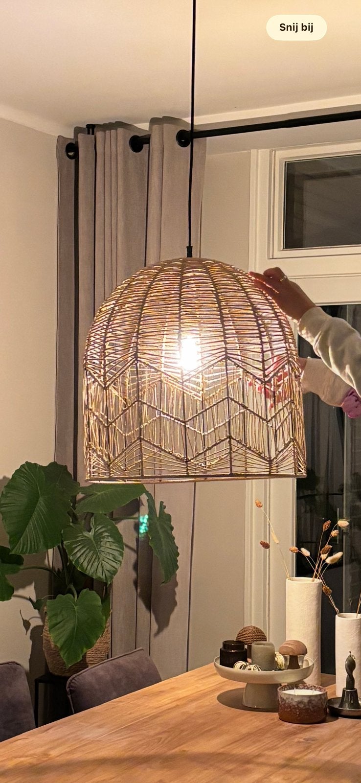 Hanglamp, Ophalen, Zo goed als nieuw, Overige materialen, E27 (groot)