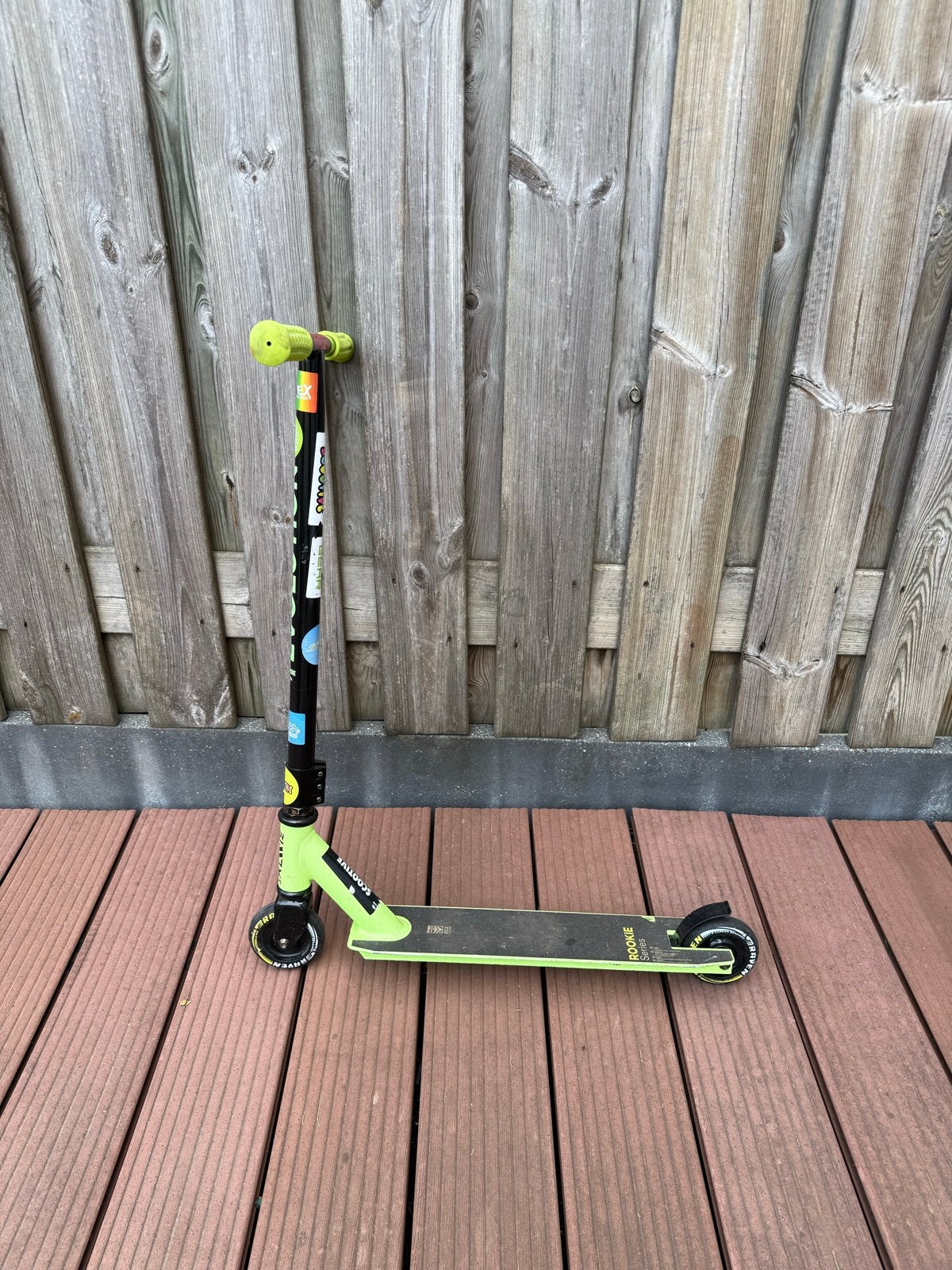 Stuntstep Rookie Stunt Scooter - Groen/Zwart, Ophalen, Gebruikt, Gewone step