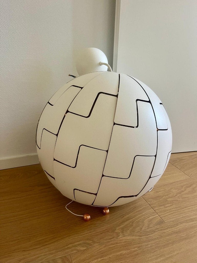 IKEA PS 2014 Hanglamp - Wit/Koper, Ophalen, Kunststof, E27 (groot), Modern, Scandinavisch, Speels