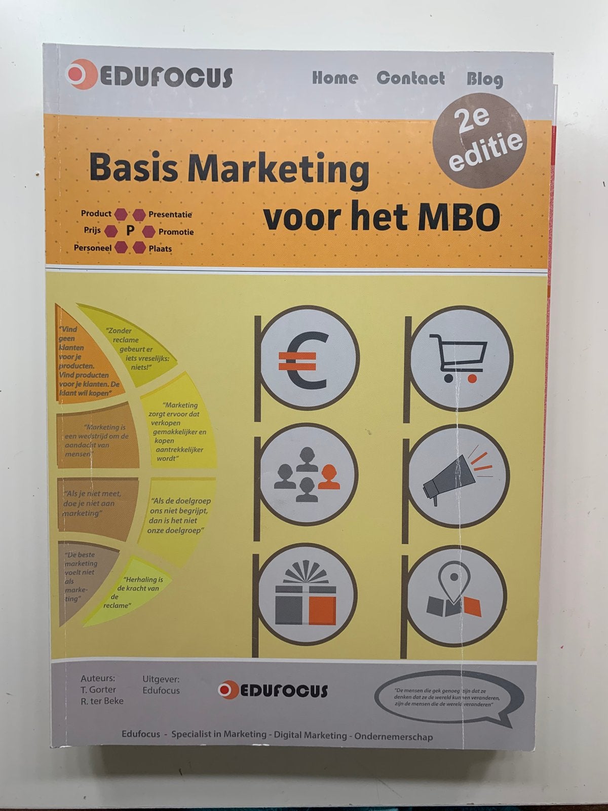 René Ter Beke - Basis Marketing voor het MBO, Boeken, Ophalen of Verzenden, René Ter Beke; Tim Gorter, Management, Zo goed als nieuw