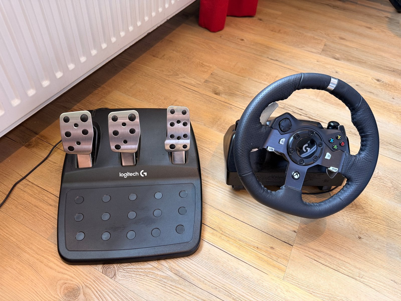Gaming stuur met pedalen, Ophalen, Racestuur, Gebruikt, Xbox