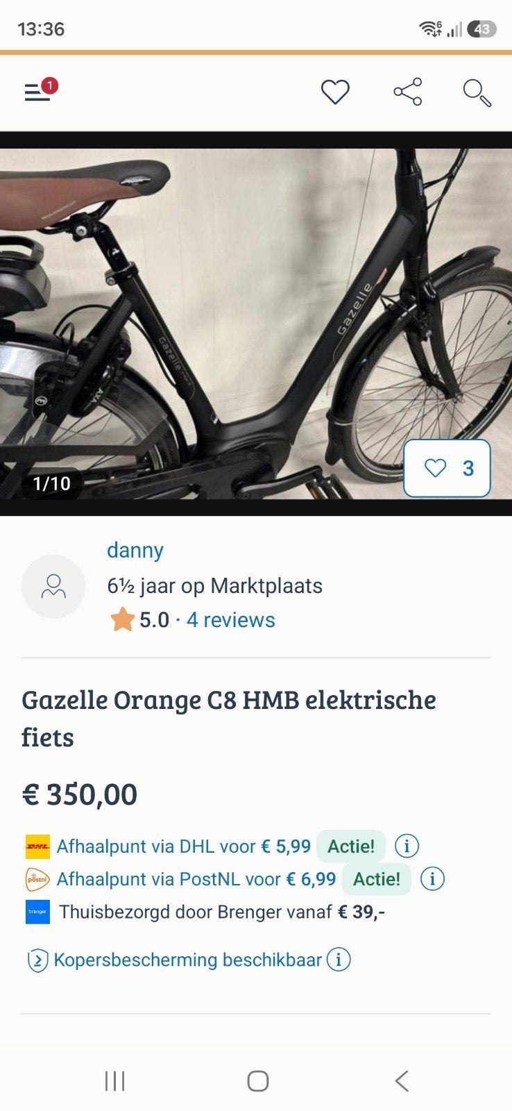 Gestolen fiets  kijk uit, Ophalen of Verzenden, Overige merken