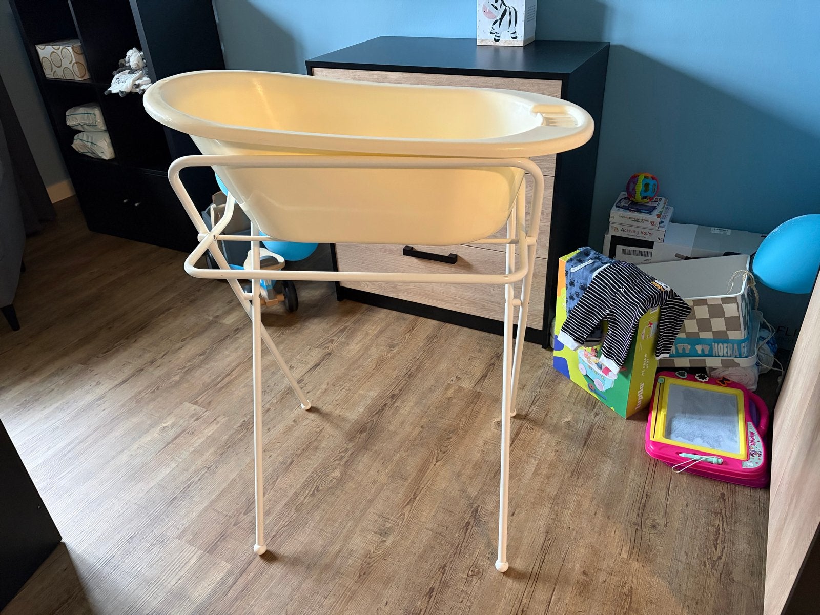 Babybadje met standaard, Gebruikt, Badje, Standaard, Ophalen