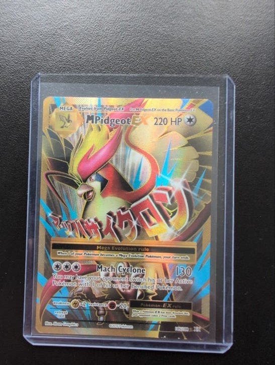 M Pidgeot EX 105/108 Evolutions, Ophalen of Verzenden, Zo goed als nieuw, Losse kaart, Foil