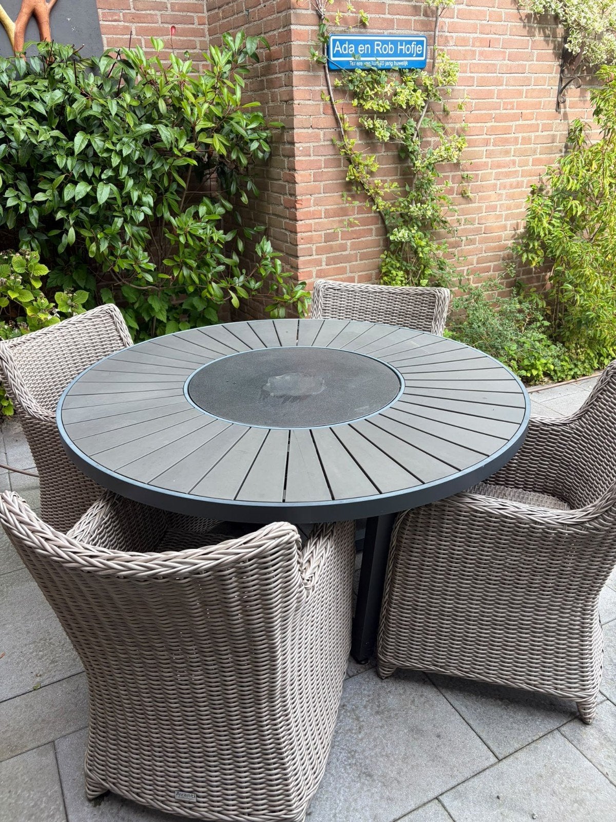 loungeset diningset, Tuin en Terras, Ophalen, 4 zitplaatsen, Zo goed als nieuw, Loungeset