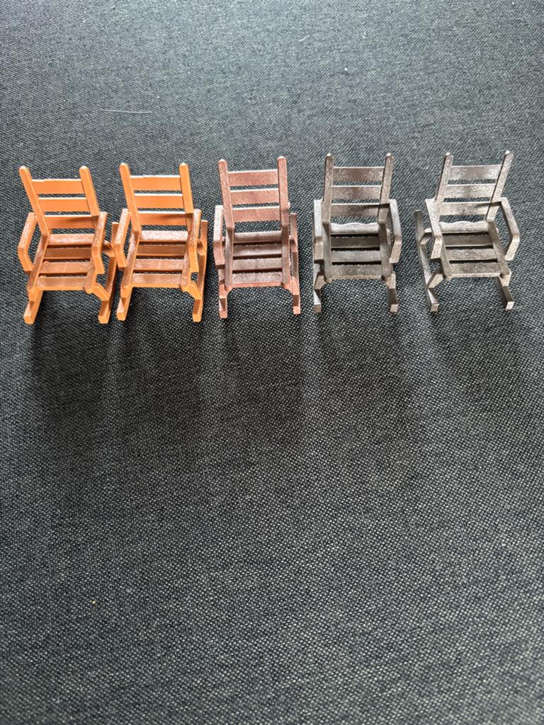 Playmobil Western vintage schommelstoelen (5 stuks), Ophalen of Verzenden, Gebruikt, Los playmobil