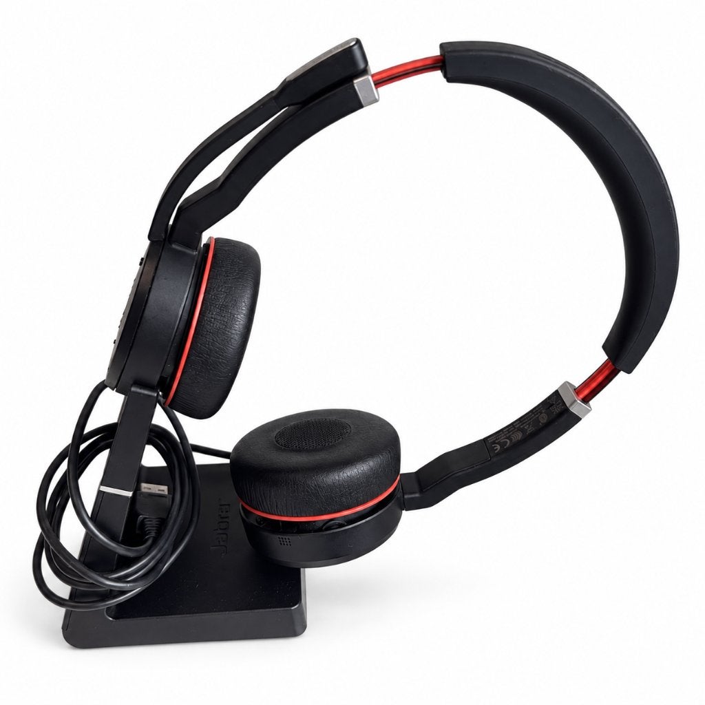 Jabra Headset met Oplaadstation, Ophalen, Zo goed als nieuw, Jabra, Zwart