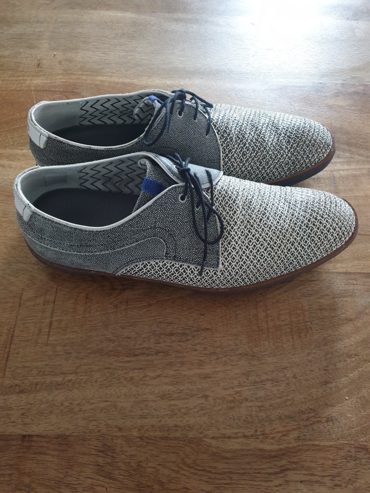 Floris van Bommel schoenen maat 9,5= maat 44, Ophalen of Verzenden, Gedragen, Blauw, Floris van Bommel