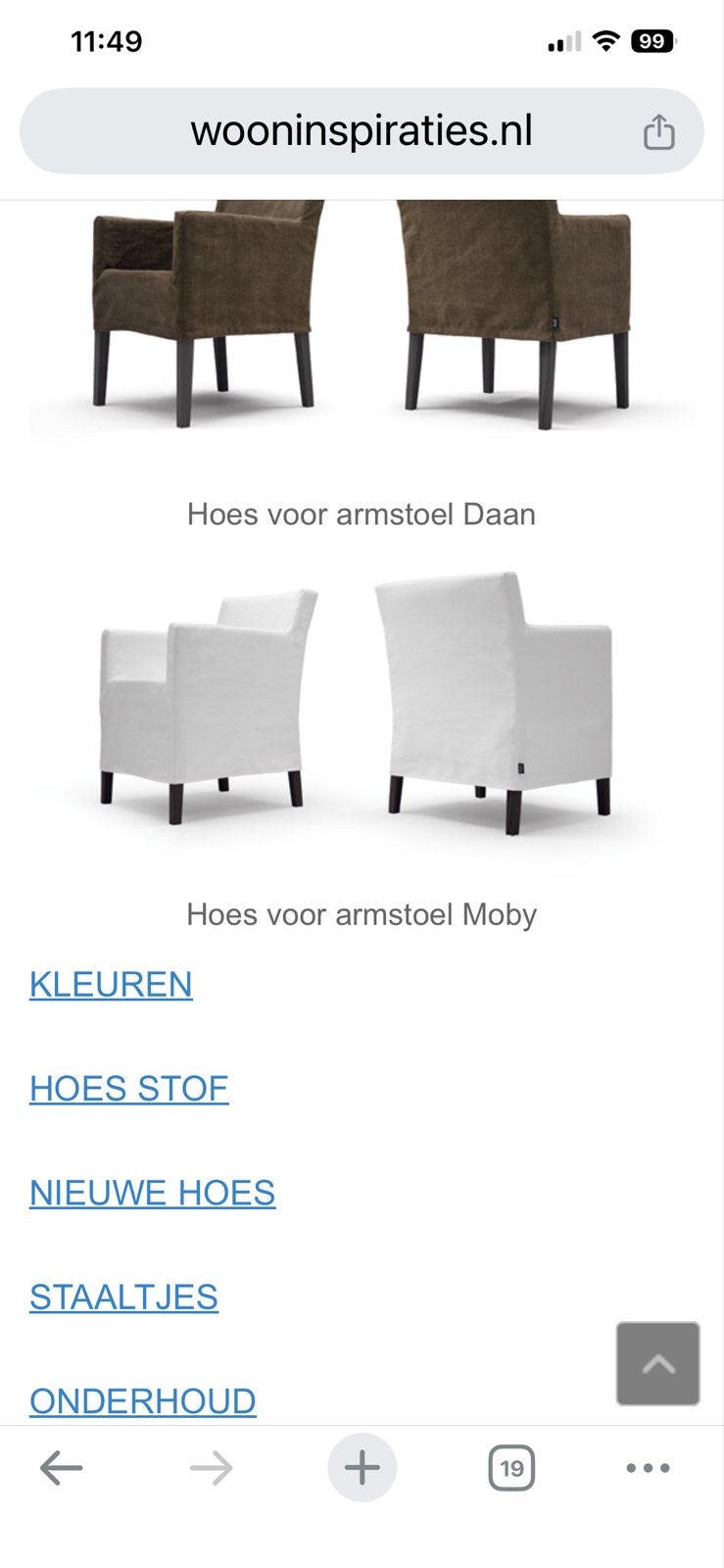 Soho Armstoelen model Mobi Soho, Gebruikt, Bruin, Ophalen of Verzenden, Stof