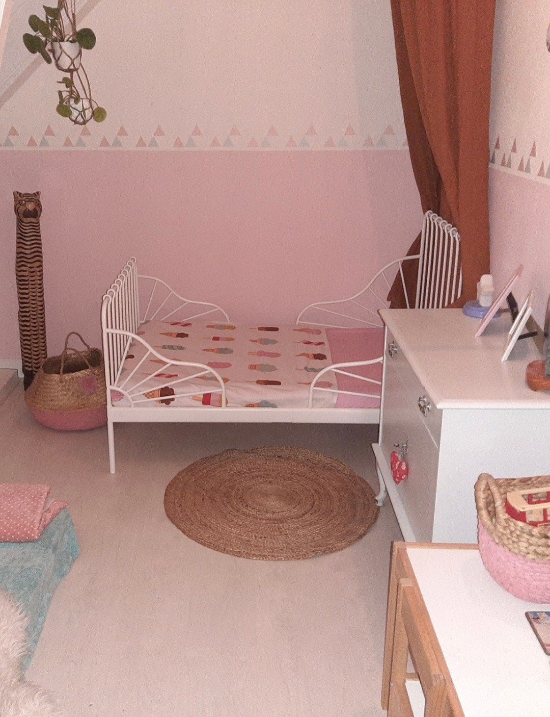 IKEA Minnen meegroeibed - Wit, 85 tot 100 cm, Gebruikt, 180 cm of meer, Ophalen