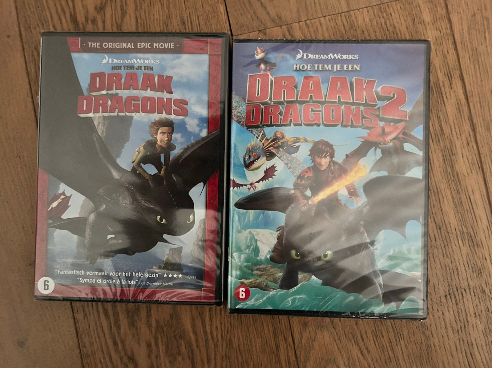 DreamWorks Draak Dragons 1 & 2 DVD - Nieuw in verpakking, Animatie, Amerikaans, Nederlands, Vanaf 6 jaar
