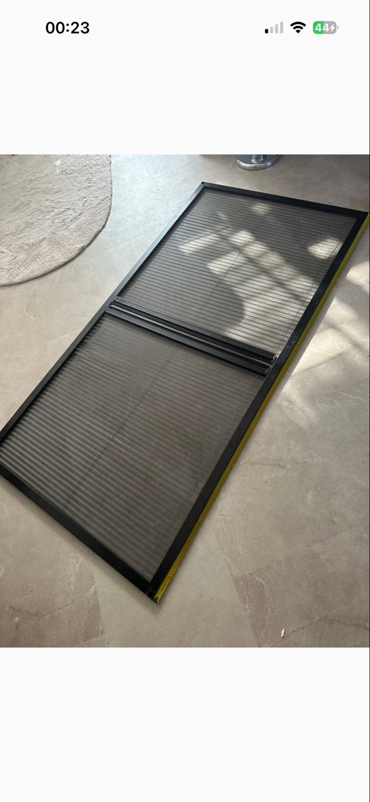 Franse deuren Plissé hordeur dubbel  198 cm x 98 cm, 80 tot 100 cm, Hordeur, Minder dan 200 cm, Nieuw