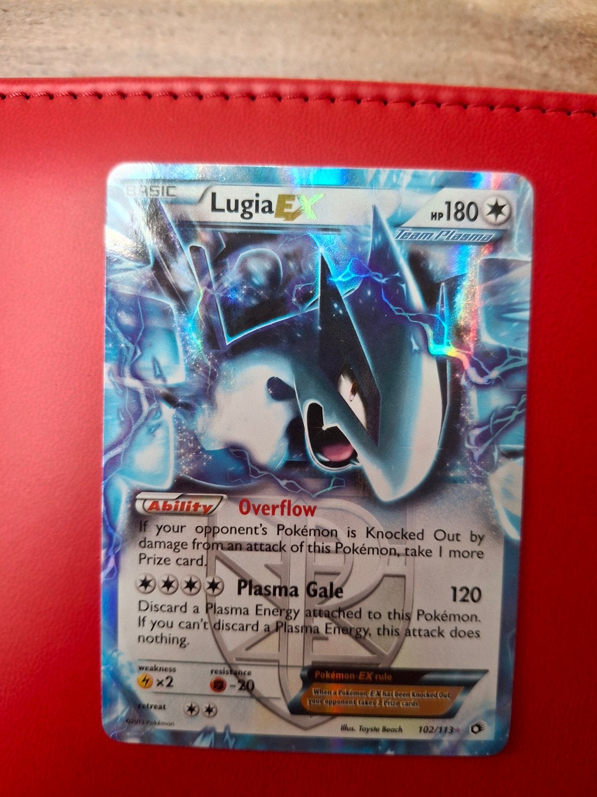 Lugia EX 102/113, Ophalen, Zo goed als nieuw, Losse kaart