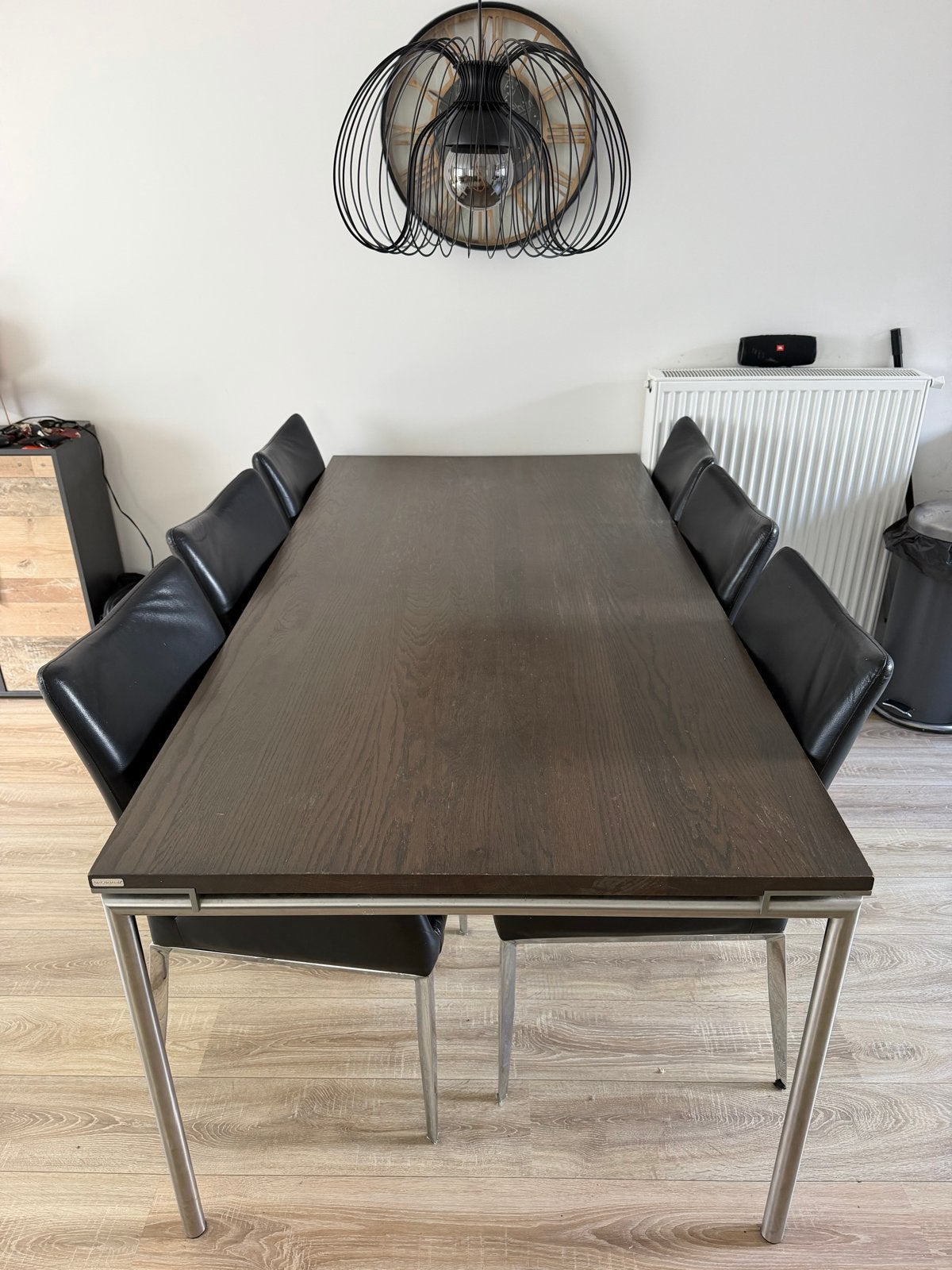 Eettafel met 6 stoelen - Goede staat, Ophalen, Gebruikt, 50 tot 100 cm, Vijf personen of meer