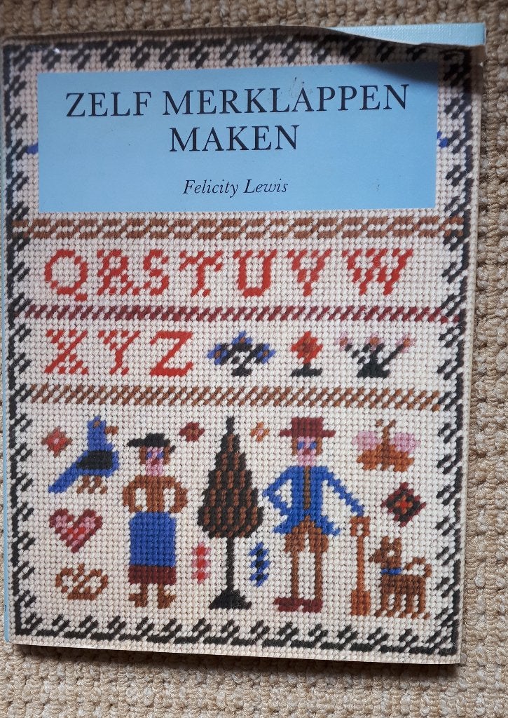 99 .. zelf merklappen maken, Hobby en Vrije tijd, Borduren en Borduurmachines, Ophalen of Verzenden, Nieuw, Patroon