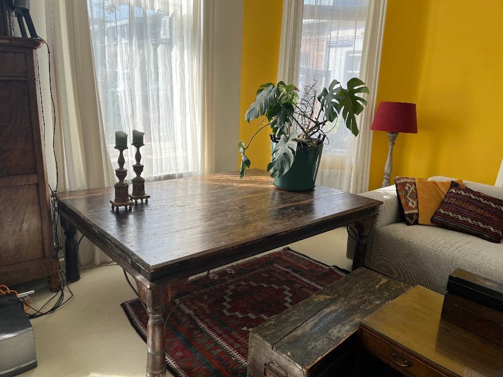 Koloniale salontafel, Huis en Inrichting, Ophalen, 50 – 75, 100 tot 150 cm, Koloniaal